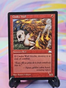 Magic the Gathering MTG Weatherlight 1997 Card | Cinder Wall - Picture 1 of 2