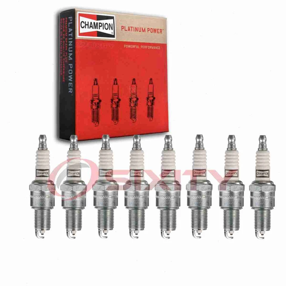 8 bujías Champion Platinum para chasis comercial Cadillac 1975-1984 ip Foto 1 de 4