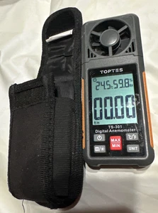 TS-301 Digital Anemometer, Wind Speed Meter with 2.26-inch Big Orange - Picture 1 of 13