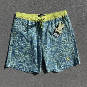 Psycho Bunny Herren Verona AOP leichte Schwimm-Trucks Marina klein - Bild 1 von 6