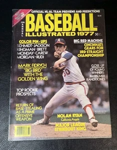 1977 BASEBALL ILLUSTRATED Magazine NOLAN RYAN Cover No Label Great Condition - Picture 1 of 3