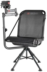 Bog-Pod 1134447 DeathGrip 360 Shooting Rest Chair, Black Aluminum, Extendable Le - Picture 1 of 1