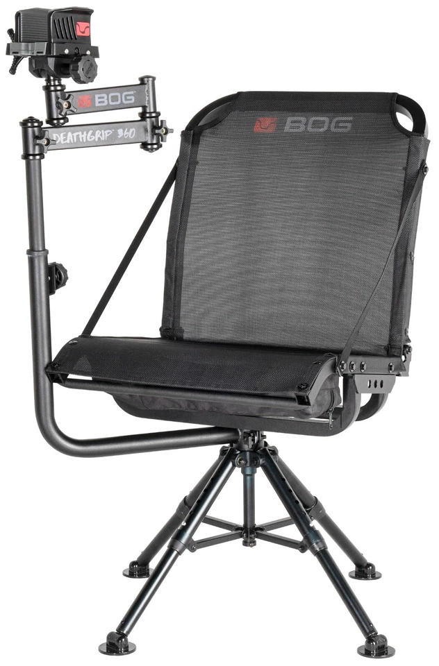 Bog-Pod 1134447 DeathGrip 360 Shooting Rest Chair, Black Aluminum, Extendable Le - Image 1 of 1