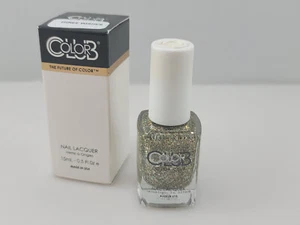Color Club Nail Lacquer Gold Multi-Glitter 1126 THREE WISHES 0.5 fl oz - Picture 1 of 2