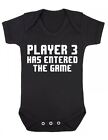 Player 3 Has Entered The Game BabyGrow - Funny Newborn Gift Gaming Retro Arcade