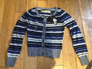 New Women’s Jasper Conrad Striped Long-Sleeved Cardigan - Picture 1 of 3