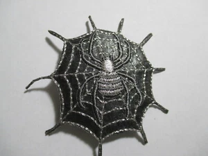 Spider in Web Patch Insect Bug Creepy - Crawly NOS Vintage Original  - Bild 1 von 4