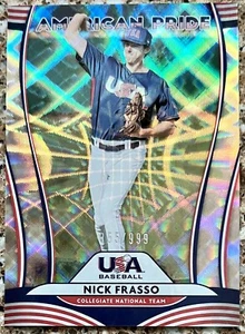 2020 Donruss NICK FRASSO-STEPHEN STRASBURG American Pride 355/999 #22 🔥 - Picture 1 of 3