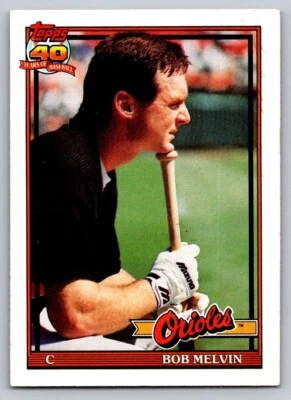 1991 Topps - Bob Melvin #249 - Image 1 of 2