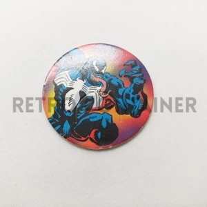 Vintage Waddingtons POG POGS WPF 1994 Caps - The Amazing Spider-Man Venom Marvel - Imagen 1 de 1