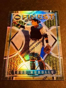1995 Topps Finest Refractor w/peel Todd Hundley NY Mets #138 - Imagen 1 de 2