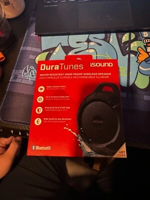 iSound DuraTunes  Water-Resistant Rechargeable Bluetooth Speaker- Black - Image 1 of 3