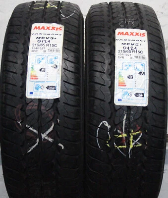 2x Sommerreifen Maxxis Vansmart MCV3 215/65 R15C 104/102T NEU D21 - Bild 1 von 2