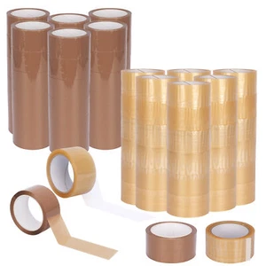 Klebeband transparent  braun leise abrollend Paketband Packband - Menge wählbar - Bild 1 von 17