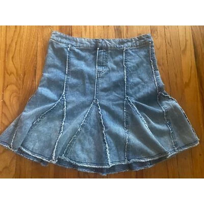 Vintage Limited Too pleated flared denim skirt size 14.5 (32”) - Image 1 of 3
