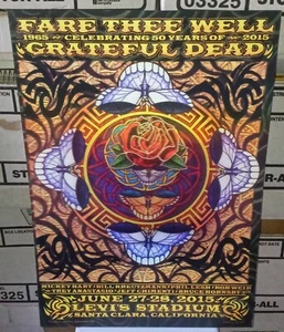 Grateful Dead Fare Thee Well Print, GD50 Michael Everett 3D Lenticular Poster - Picture 1 of 9