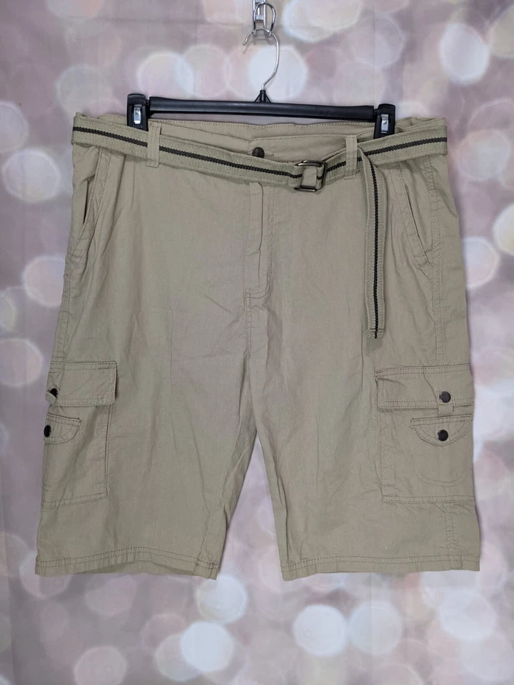 Pantalones cortos cargo Swiss Cross color caqui tostado para hombre con cinturón talla 40 y 42 Foto 1 de 1