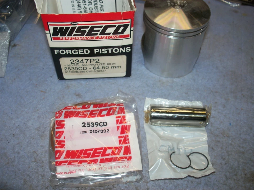 Moto de nieve Polaris 1993 1994 580 XLT .020 kit de pistón Wiseco de gran tamaño 2347M06450 Foto 1 de 1