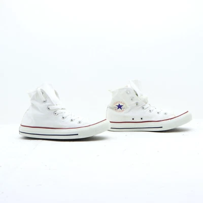 Converse all star alte colore bianco EUR 37.5 UK 5 usate  (SS4165) unisex tela - Immagine 1 di 4