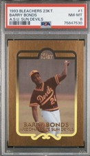 Barry Bonds, 1993 Bleachers 23Kt ASU SUN DEVILS PSA-8