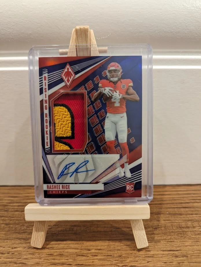 🔥2023 Phoenix RASHEE RICE Rookie Auto RC RPA 8/10 AMAZING 3 Color Patch CHIEFS - Image 1 of 4