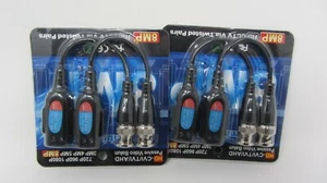 24pcsx CCTV Camera Passive Video Balun BNC Connector Cat5 UTP Coaxial Cable  - Picture 1 of 6