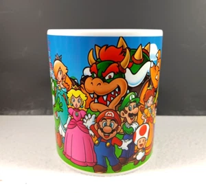 Super Nintendo World Mario Bros Coffee Mug Peach Bowser Toad Family Video Game - Picture 1 of 8