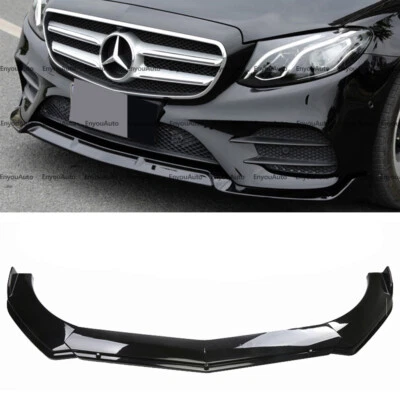 For Mercedes-Benz GLE350 GLE450 Front Bumper Lip Spoiler Splitter Glossy Black Foto 1 de 4