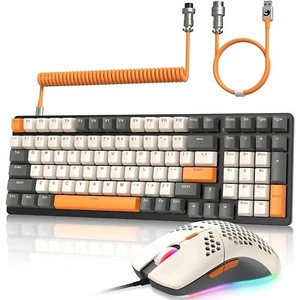 ZIYOULANG K3Pro Mechanical Gaming Keyboard and Mouse Set + Coiled USB C Cable - Picture 1 of 18