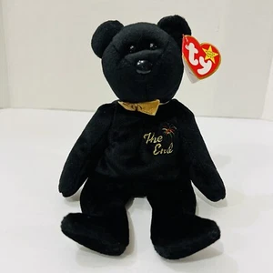Ty Beanie Original Baby The End 1999 Y2k Millennium Teddy Bear RARE w/ errors - Picture 1 of 10