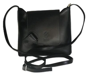 Isabella Leather Crossbody Bag Black - Picture 1 of 6