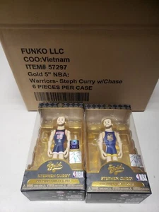 Funko Gold Warriors Stephen Curry 5/1 Chase Vinyl Figuren HÜLLE - Bild 1 von 2
