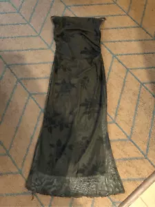 NEW Green Formal Semi Formal Backless Sheer Maxi Dress S - Picture 1 of 6
