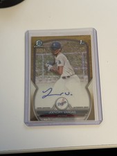 2023 Bowman Chrome Joendry Vargas 1st Auto Gold Shimmer Refractor /50 - DODGERS