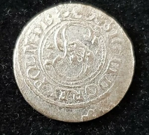Polen Riga Solidus Szelag Schilling 1621 (Z1) Sigismund III Silber ◇S6 - Bild 1 von 3