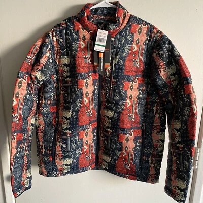 Hawke & Co Pro Series Bandana Patchwork Outfitter Puffer Biker Style Jacket L - Image 1 of 4