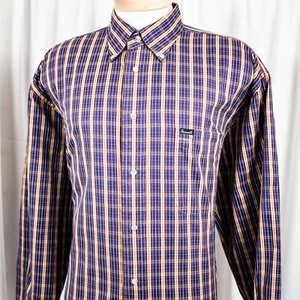 FACONNABLE Herren Hemd blau gelb rot weiß kariert Baumwolle Größe 2XL XXL - Bild 1 von 6