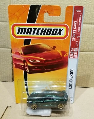 Matchbox Lotus Exige,  green w/multispoke gold wheels , new carded  - Image 1 of 3