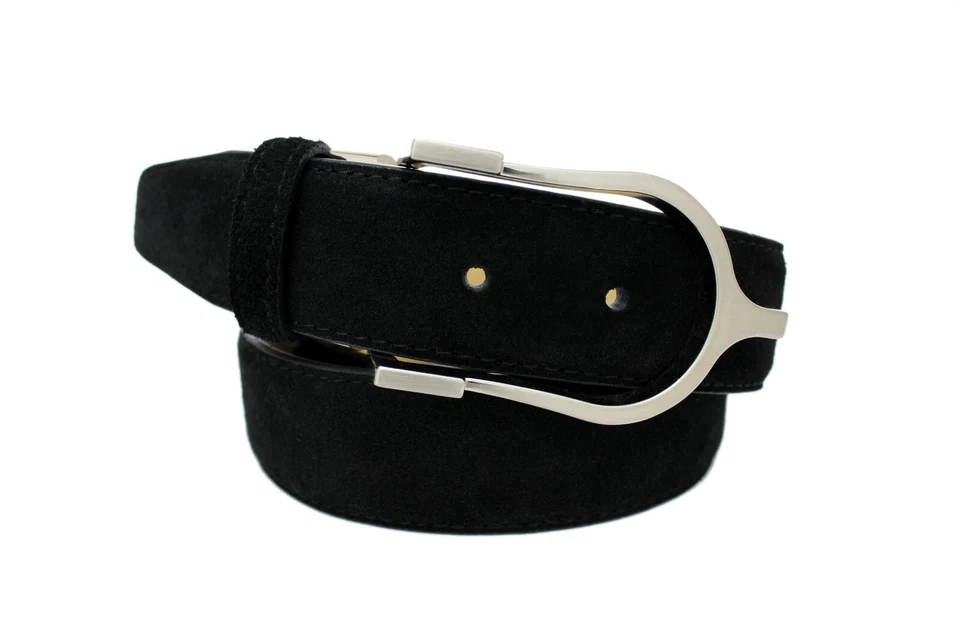 Marco Valentino Black Suede Men's Belt - Image 1 of 1
