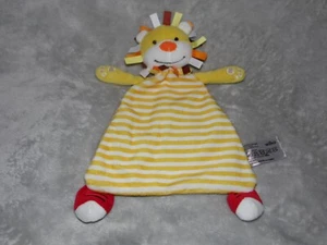 Wilko lion comforter soft toy yellow blankie striped - Picture 1 of 5