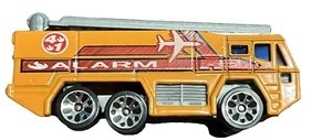 Matchbox Fire Department Airport Fire Truck Orange/Red Metro Alarm 1992 1:124 - Picture 1 of 4