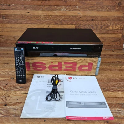 LG RC897T DVD VCR Combo Player Recorder Dubbing VHS 1080p Includes Remote - Image 1 of 4