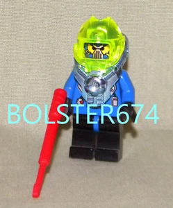 CRYSTAL MINER BLACK LEGS W/ HARPOON Minifigure Lego Aquazone Hydronauts 6199 - Picture 1 of 6