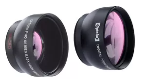 Opteka Wide Angle Macro and Telephoto Lens for Canon Fuji Nikon Sony 52mm - Picture 1 of 10