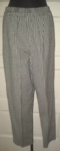 ALFRED DUNNER Black Checked Pull on Pants Slacks Trouser 14 LAST TIME - Picture 1 of 4
