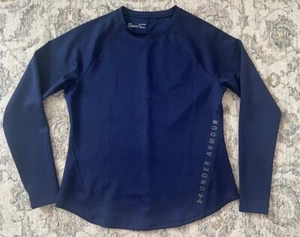 Under Armour Crew Navy ColdGear #1344531 Fitted Outdoor Sport Top XL NEW Jordan - Picture 1 of 4