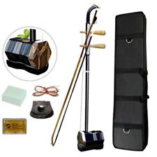 Chinese Erhu 2-string Violin Fiddle Musical Instrument with Case Extra String