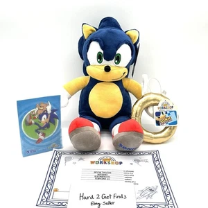 Build-A-Bear Sonic the Hedgehog Plush Gold Ring Exclusive Print 25th Anniversary - Picture 1 of 17