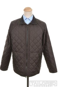 POLO RALPH LAUREN einfarbige braune Polyester Herren Steppjacke Mantel - LARGE - Bild 1 von 9