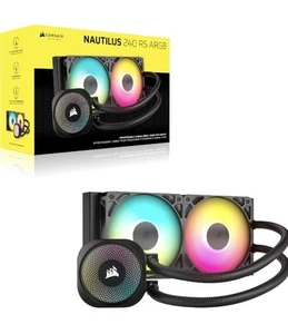 CORSAIR NAUTILUS 240 RS ARGB Liquid CPU Cooler – RS120 ARGB Fans – Fits Intel® L - Bild 1 von 16